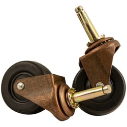Titan 2 in. D Plastic Caster 80 lb 2 pk