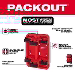 Milwaukee PACKOUT SHOP STORAGE Garage Organizer Long Handle Tool Rack Black/Red