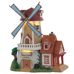 Lemax Multicolored Olde Stone Mill Christmas Village 11 in.