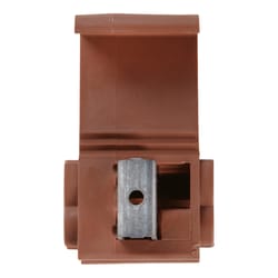 Jandorf 12-10 Ga. Insulated Wire Terminal Self-Stripping Brown 2 pk