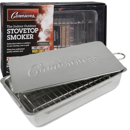 Camerons Silver Stainless Steel Stovetop Smoker 55 sq in - Ace Hardware