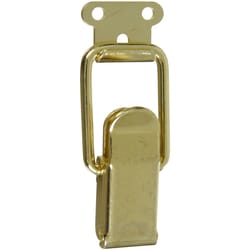 National Hardware Brass-Plated Steel Drawer Catch 0.99 inch in. 2.46 in. 2 pk