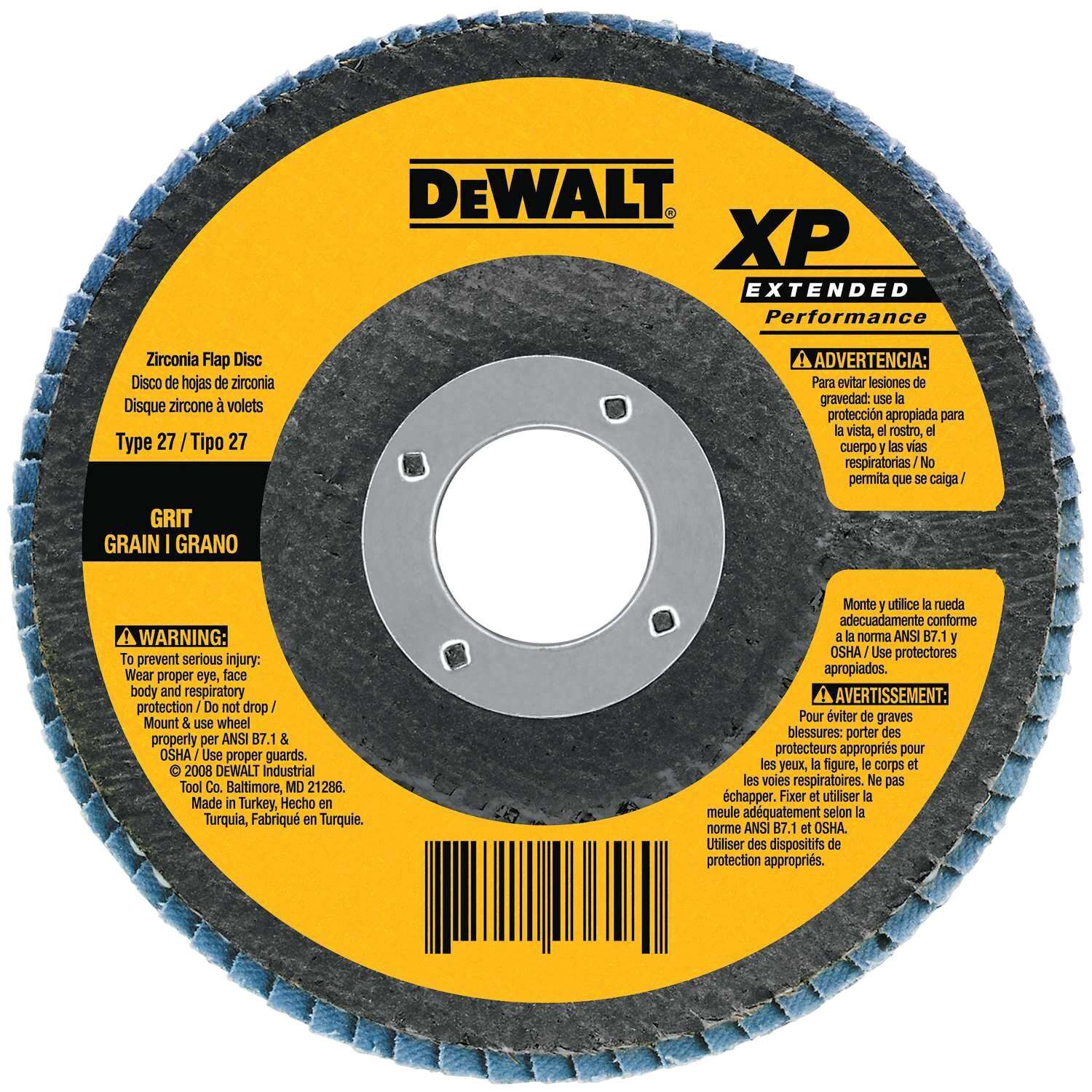 DeWalt High Performance 41/2 in. D X 1.2 in. thick T X 5/8 in. S Metal