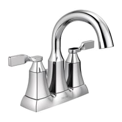 Delta Sawyer Chrome Traditional Pop-up Bathroom Sink Faucet 4 in.