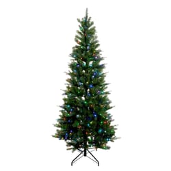 Holiday Bright Lights 1-2 Tree 7 ft. Full LED 450 ct Lakeland Pine Color Changing Christmas Tree