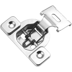 Hickory Hardware Concealed Frame 2.5 in. W X 2.5 in. L Silver Steel Overlay Hinge 1 pk
