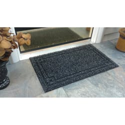 GrassWorx Clean Machine 30 in. W X 18 in. L Flint Metro AstroTurf Door Mat