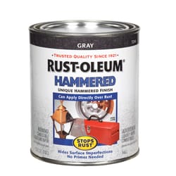 Rust-Oleum  Stops Rust  Hammered  Gray  Protective Enamel  1 qt. 