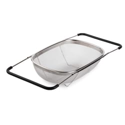 Core Home Silver Stainless Steel Sink Mesh Colander with Expandable