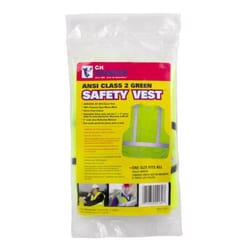 C.H. Hanson ANSI CI II Safety Vest Green One Size Fits All