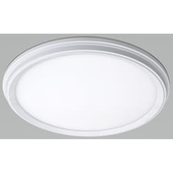 ETI 1.7 in. H X 11 in. W X 11 in. L White LED Ceiling Light Fixture with Nightlight