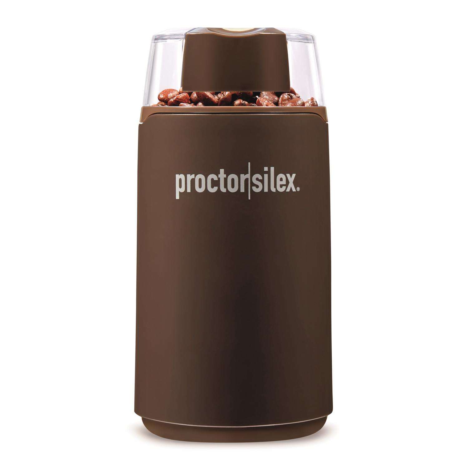 Proctor Silex 80300PS Coffee Grinder Fresh Grind Brown Plastic/Steel 1 cups  Brown