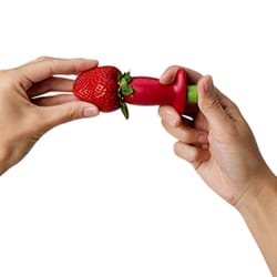 Chef'n StemGem Red Plastic Strawberry Huller