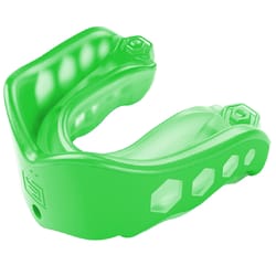 Shock Doctor Gel Max Youth Green Athletic Mouthguard Strap Included