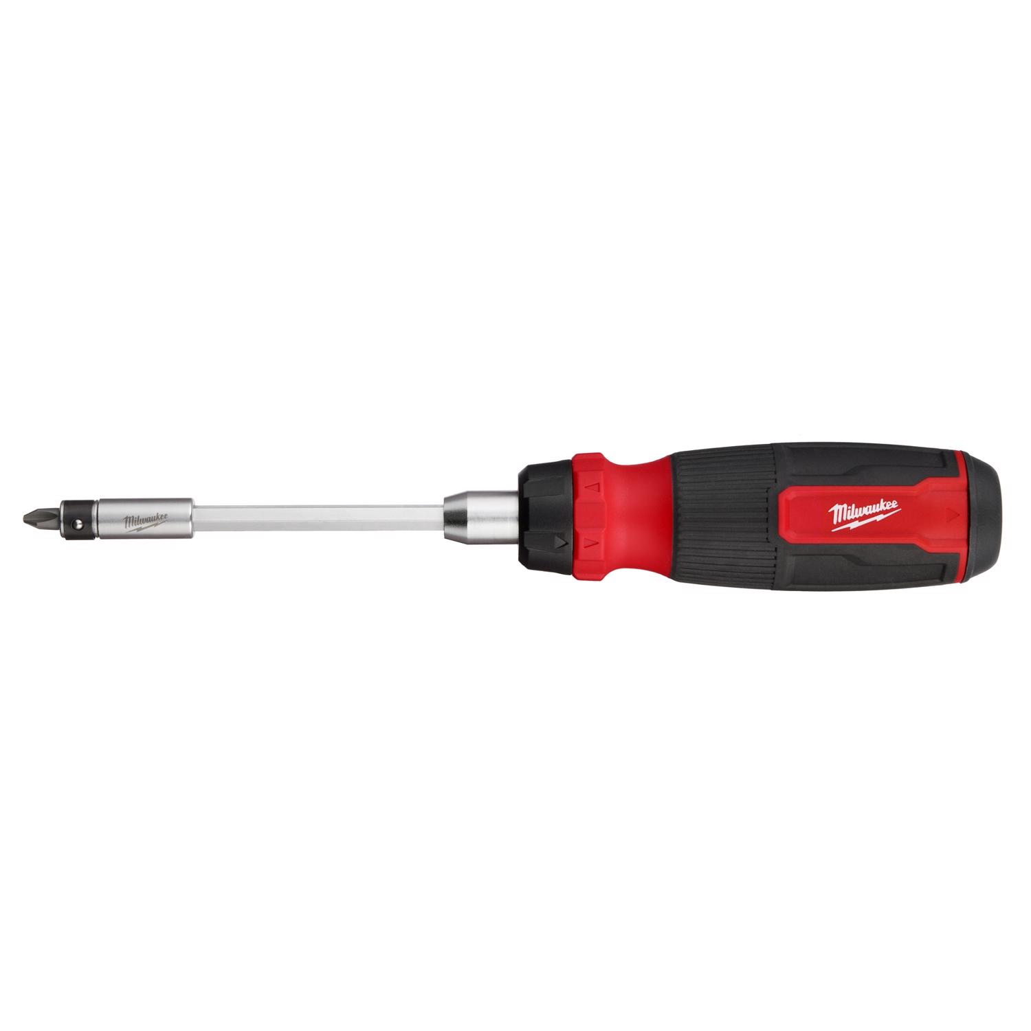 Milwaukee Hex Shank Ratcheting Multi-Bit Screwdriver 10.12 in. 1 pc ...