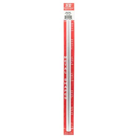 K&S 1/2 in. D X 1 ft. L Round Aluminum Tube K&S 1/2 in. D X 1 ft. L Round Aluminum Tube