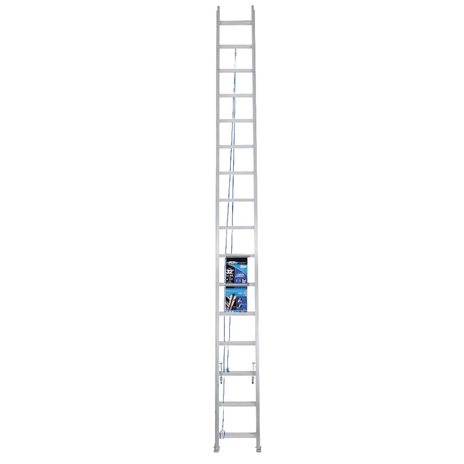 Werner 32 ft. H Aluminum Extension Ladder Type I 250 lb. capacity -  D1332-2