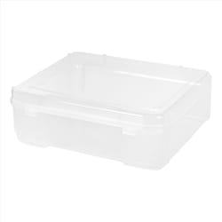 IRIS WEATHERPRO 30 qt Clear Storage Box 7.75 in. H X 15.75 in. W X 19.7 in.  D Stackable - Ace Hardware