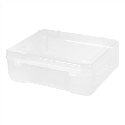 IRIS WEATHERPRO 74 qt Clear Storage Tote 14.5 in. H X 17.75 in. W X 23.6  in. D Stackable - Ace Hardware