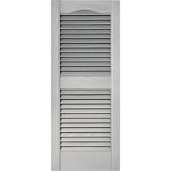 Builders Edge 36 in. H X 14.5 in. W Paintable Louvered Vinyl Shutter 2 pk