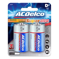 ACDelco D Alkaline Batteries 2 pk Carded