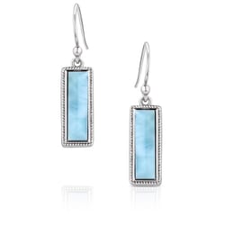 Montana Silversmiths Women's Larimar Peace & Serenity Blue/Silver Earrings