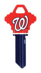 HILLMAN MLB Washington Nationals House/Office Key Blank 68 SC1 Single For Schlage Locks
