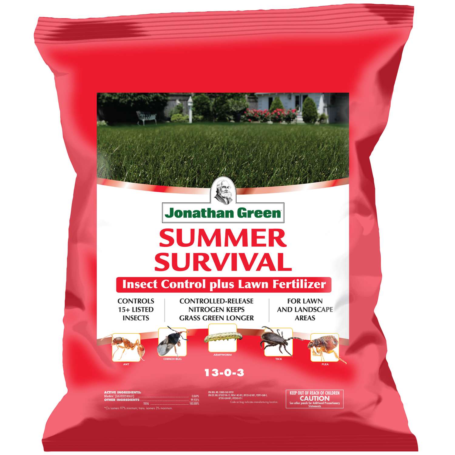 Jonathan Green Summer Survival 1303 Insect Control Lawn Food For All