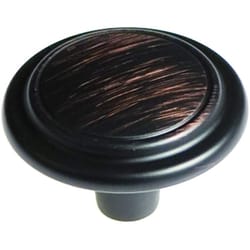 Hickory Hardware Eclipse Transitional Round Cabinet Knob 1-1/4 in. D 7/8 in. Venetian Bronze 1 pk