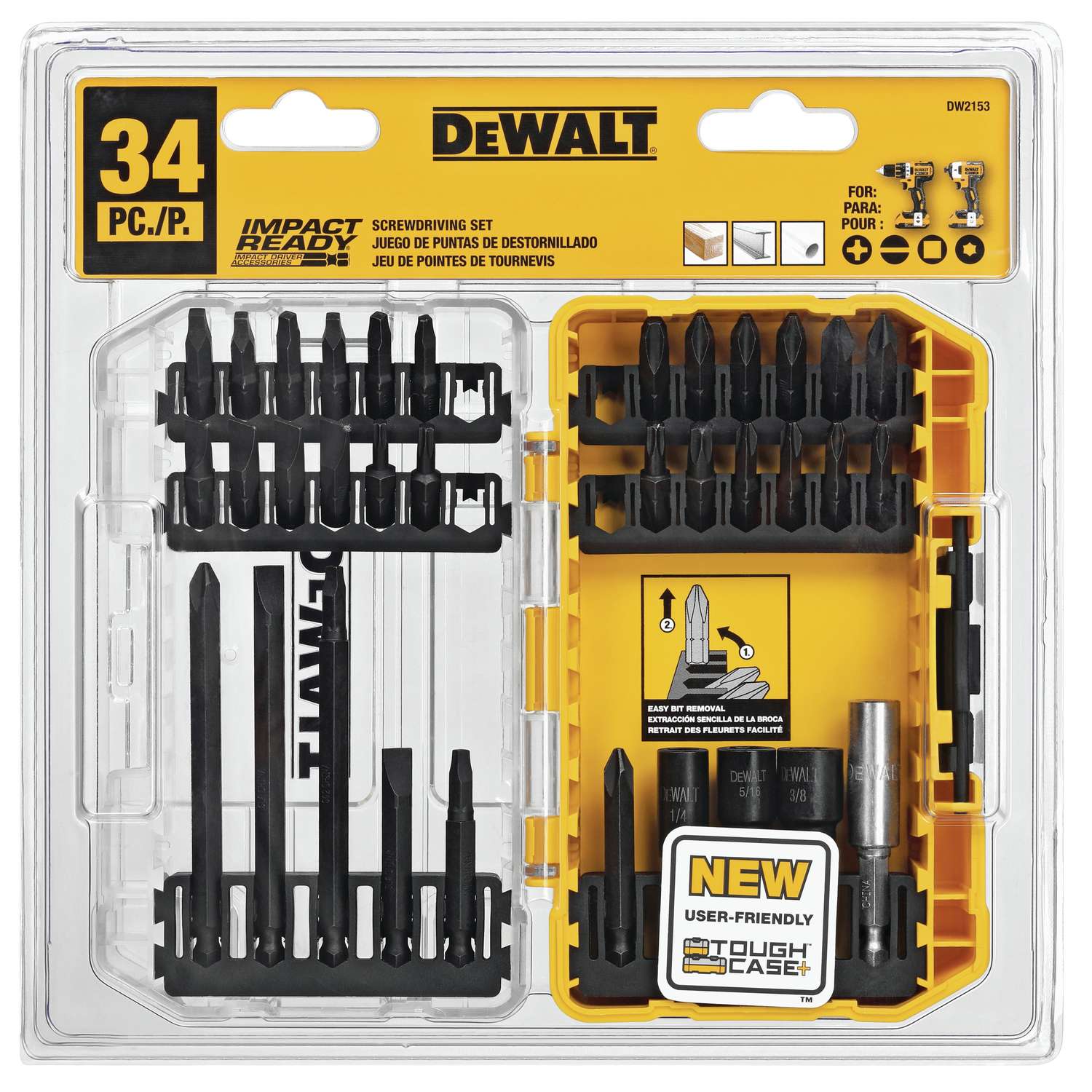 DeWalt Impact Ready Drive Bit Set Black Oxide 34 pc  Ace   DeWalt Impact Ready Drive Bit Set Black Oxide 34 pc  Ace
