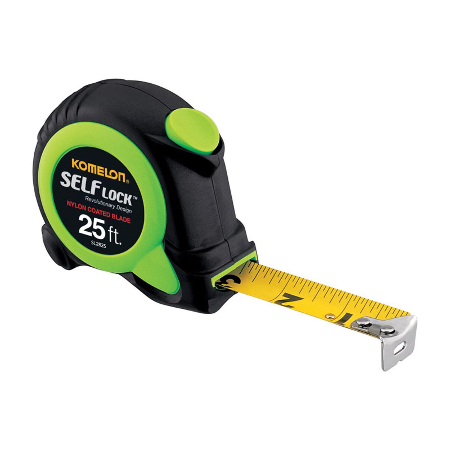 Photos - Tape Measure and Surveyor Tape Komelon Self Lock 25 ft. L X 1 in. W Revolutionary Auto Lock Tape Measure