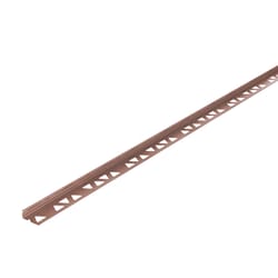 M-D Building Products 0.44 in. H X 1.125 in. W X 96 in. L Satin Copper Bronze Aluminum Tile Edge