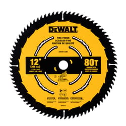 DeWalt 12 in. D X 1 in. Fine Finish Carbide Tipped Circular Saw Blade 80 teeth 1 pc