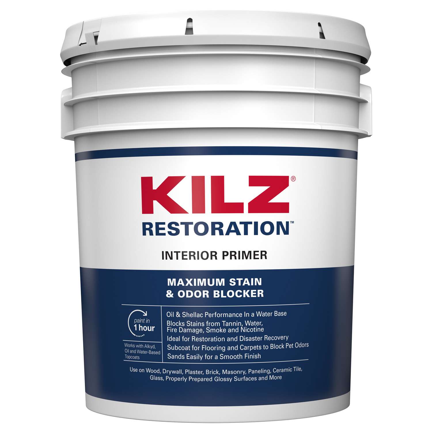 KILZ Restoration White Flat WaterBased Acrylic Modified Epoxy Stain