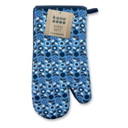 Kane Home Blue Coffee Time Cotton Oven Mitt