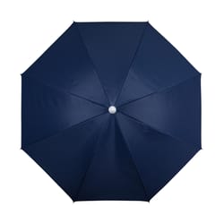 Oniva Portable Beach Umbrella 66 in. Tiltable Navy Beach Umbrella