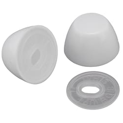 Plumb Pak Toilet Bolt Caps White Plastic For Universal