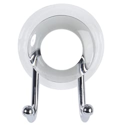 Better Living Product Impress 3 in. H X 2.25 in. W X 2 in. L Gray Double Suction Hook