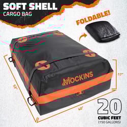 Mockins Orange 20 ft³ Rooftop Bag Cars/SUVs 1 pk