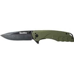 Smith's BattlePlan 7.85 in. Pocket Knife Green 1 pc