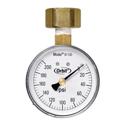 Orbit Pressure Gauge 3/4 in. 200 psi