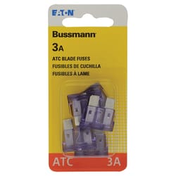 Bussmann 3 amps ATC Purple Blade Fuse 5 pk