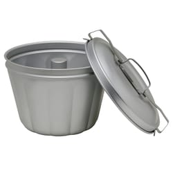 Harold Import 6-3/8 in. W X 12-1/2 in. L Steam Pudding Mold Silver 1 pc