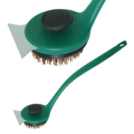 Big Green Egg Dual Brush Palmyra Grid Scrubber