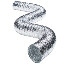 Deflect-O 4 in. W X 300 in. L Metallic White Aluminum Dryer Vent