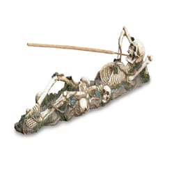 Dragon Crest 2.125 in. H X 3.125 in. W X 10.5 in. L Lazy Bones Poly Resin Decorative Incense Burner