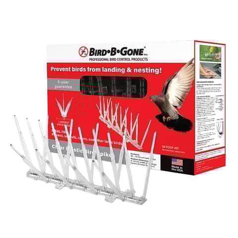 Bird-B-Gone Bird Repelling Spikes For Assorted Species 20 pk