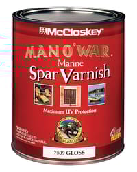 McCloskey Man O' War Gloss Clear Oil-Based Marine Spar Varnish 1 qt