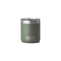 YETI Rambler 10 oz Camp Green BPA Free Lowball 2.0 Tumbler with MagSlider Lid