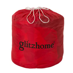 Glitzhome 13.31 in. Santa Sleigh & Reindeer Inflatable